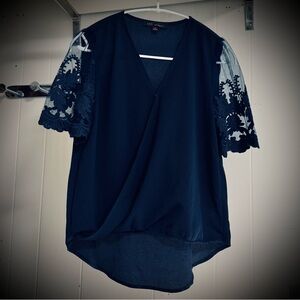 Cross Front Surplice Top